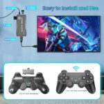 Foreign Holics Retro Game Console Wireless Game Stick | 20,000+ Built-in Classic Games | HDMI Plug & Play TV Video Game Console | 9 Emulators | 2.4GHz Wireless Controllers Free 64GB Memory Card - Image 2