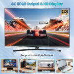 Foreign Holics Retro Game Console Wireless Game Stick | 20,000+ Built-in Classic Games | HDMI Plug & Play TV Video Game Console | 9 Emulators | 2.4GHz Wireless Controllers Free 64GB Memory Card - Image 6