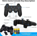 Foreign Holics Retro Game Console Wireless Game Stick | 20,000+ Built-in Classic Games | HDMI Plug & Play TV Video Game Console | 9 Emulators | 2.4GHz Wireless Controllers Free 64GB Memory Card - Image 7