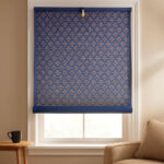 Roll up Bamboo Curtain/Blinds with Sun, Dust, Privacy & Cold Protection for Window, Door, Outdoor and Indoor Use (2 Width 3 Height, Blue Color)