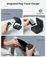 3 in 1 Charging Station Magnetic Foldable Integrated Plug Travel Wireless Charger Stand for Multiple Devices - Image 4