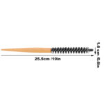 Mini Quiff Roller Round Hair Brush with Nylon Bristles for Blow Drying, Volume, Curling & Straightening (Pack of 1) - Image 2