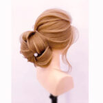 Human Hair Mannequin Head with Hairdresser Training Manikin Cosmetology Doll Head for Hair Styling & Training Practice (22 inches) - Image 4