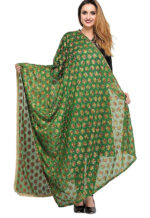 Net Embroidered Chiffon Phulkari Dupatta Chunni with Pranda for Women and Girls - Image 13